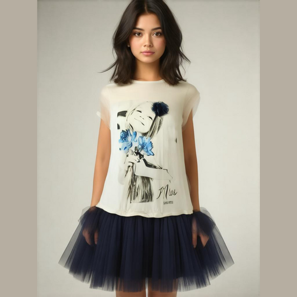 EUC Blukids dress Size 6-7 years - Picture 1 of 8